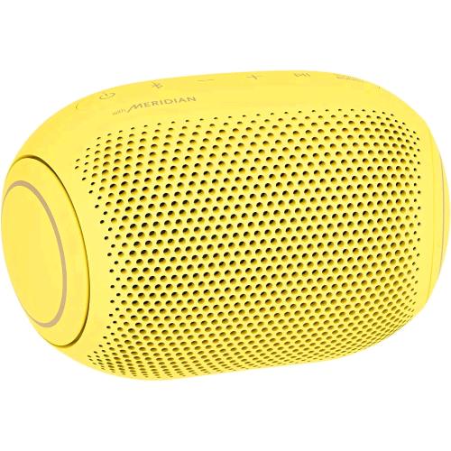 LG XBOOM GO PL2B CASSA BLUETOOTH PORTATILE ALTOPARLANTE SPEAKER BLUETOOTH 5.0 WATERPROOF IPX5 CON AUDIO MERIDIAN E BASSI POTENTI 5W 10 ORE DI RIPRODUZIONE COMANDI VOCALI SOUND BOOST USB-C GIALLO