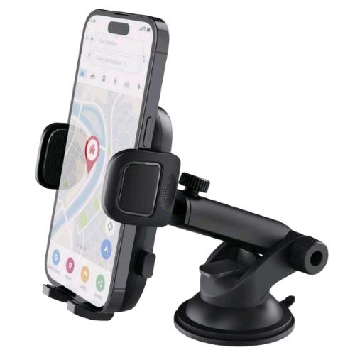 TRUST SUPPORTO DA AUTO A VENTOSA PER SMARTPHONE CON MONTAGGIO AL PARABREZZA PULSANTE DI SBLOCCO RAPIDO