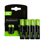 GREEN CELL GR04 BATTERIE RICARICABILI AAA MINI STILO HR03 1.2 V 800mAh CONF 4 Pz.