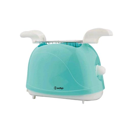 GADIP G826 TOSTAPANE 2 FETTE 750 WATT TEMPERATURA REGOLABILE IN 5 POSIZIONI VASSOIO RACCOGLIBRICIOLE ESTRAIBILE VERDE