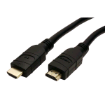 NILOX CAVO HDMI 4K ULTRA HD ATTIVO CON RIPETITORI NEI CONNETTORI NON NECESSITA DI ALIMENTAZIONE ESTENA 25 MT NERO