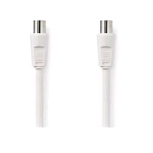NILOX CAVO ANTENNA COASSIALE IEC 169-2 MASCHIO/FEMMINA 2 MT BIANCO