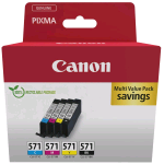 CANON CLI-571 MULTIPACK 4 CARTUCCE CIANO MAGENTA GIALLO NERO