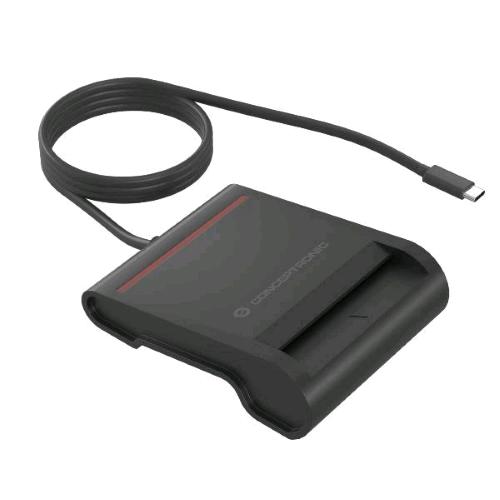 CONCEPTRONIC SCR01BC SMART ID CARD READER LETTORE DI SMART CARD USB-C NERO