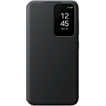 SAMSUNG GALAXY S24 SMART S VIEW WALLET CUSTODIA A PORTAFOGLIO CON FINESTRA PER NOTIFICHE NERO