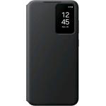SAMSUNG GALAXY S24+ SMART S VIEW WALLET CUSTODIA A PORTAFOGLIO CON FINESTRA PER NOTIFICHE NERO