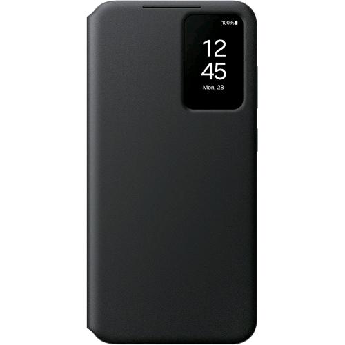 SAMSUNG GALAXY S24+ SMART S VIEW WALLET CUSTODIA A PORTAFOGLIO CON FINESTRA PER NOTIFICHE NERO