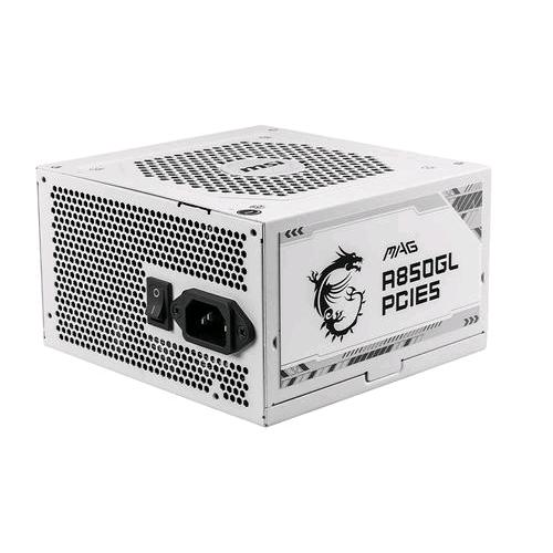 MSI MAG A850GL PCIe5 ALIMENTATORE 850 W 80 PLUS GOLD FULLY-MODULAR 20+4 pin ATX BIANCO
