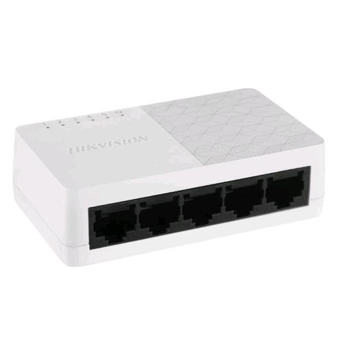 HIKVISION DS-3E0105D-O SWITCH 5 PORTE L2 UNMANAGED 10/100M RJ45 DESKTOP