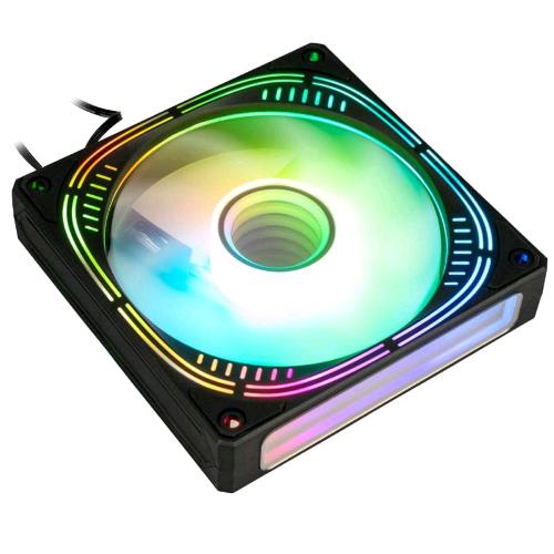 KOLINK UMBRA VOID PRO VENTOLA ARGB DOPPIO EFFETTO SPECCHIO 120mm CUSCINETTO IDRAULICO NERO