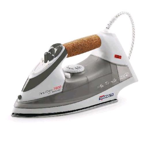 TERMOZETA 73483 ANTI CALC 7900 FERRO DA STIRO A VAPORE 2200W PIASTRA IN ACCIAIO INOX VAPORE REGOLABILE SERBATOIO 350 ML BIANCO GRIGIO  