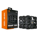 COUGAR MHP 120 VENTOLA 120 x 120 x 25mm 600-2000rpm CONF 3Pz. NERA