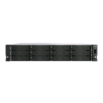QNAP TS-H1277AXU-RP NAS CHASSIS RACK 2U AMD RYZEN 5 7000 5.1GHz RAM 16GB 12 BAY HDD/SSD SATA II/III 2.5"/3.5" 2 SLOT SFP+ 6 PORTE LAN RJ-45 BLACK