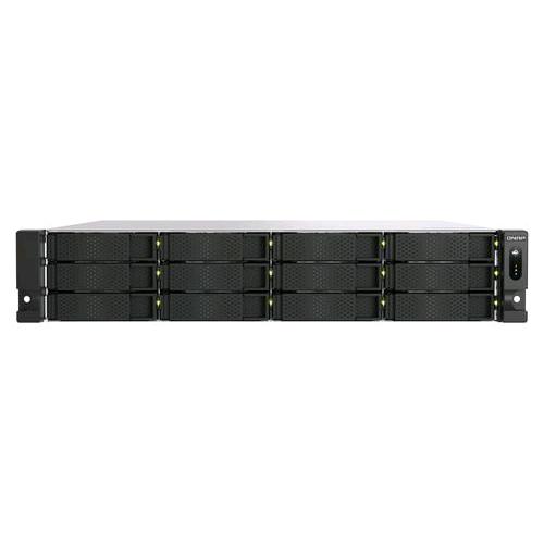 QNAP TS-H1277AXU-RP NAS CHASSIS RACK 2U AMD RYZEN 7 7000 5.3GHz RAM 32GB-12 BAY HDD/SSD SATA II/III 2.5"/3.5" 2 SLOT SFP+ 6 PORTE LAN RJ-45 BLACK