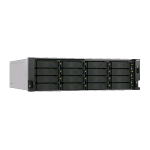 QNAP TS-H1677AXU-RP NAS CHASSIS RACK 3U AMD RYZEN 7 7000 5.3GHz RAM 32GB 16 BAY HDD/SSD SATA 2.5"/3.5" 2 SLOT M.2 2280 BLACK