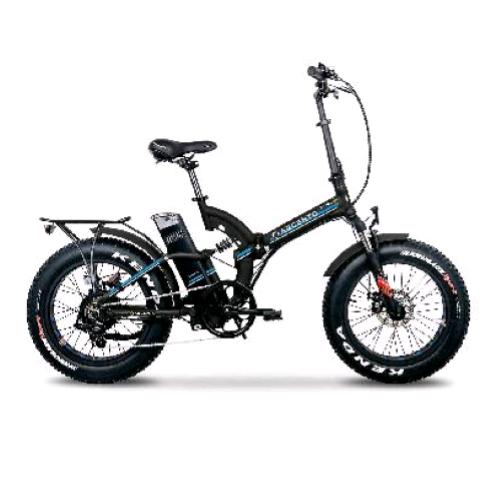 ARGENTO BIMAX PLUS BICICLETTA ELETTRICA A PEDALATA ASSISTITA 250W RUOTE DA 20" X 4" VELOCITA' 25KM/H AUTONOMIA 30/70 KM  NERO BLU
