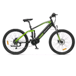 ARGENTO PERFORMANCE PRO BICICLETTA ELETTRICA 250W RUOTE DA 2.752 X 27.5" VELOCITA' 25 KM/H AUTONOMIA 50/90 KM FULL SUSPENSION NERO VERDE