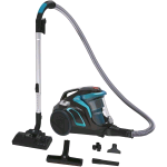 HOOVER HP710PAR 011 ASPIRAPOLVERE A TRAINO CICLONICO SENZA SACCHETTO 850 W SPAZZOLA PARQUET FILTRO HEPA ULTRA SILENZIOSO 68dB CAPACITA' 2 LT NERO/BLU