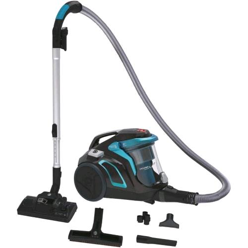 HOOVER HP710PAR 011 ASPIRAPOLVERE A TRAINO CICLONICO SENZA SACCHETTO 850 W SPAZZOLA PARQUET FILTRO HEPA ULTRA SILENZIOSO 68dB CAPACITA' 2 LT NERO/BLU