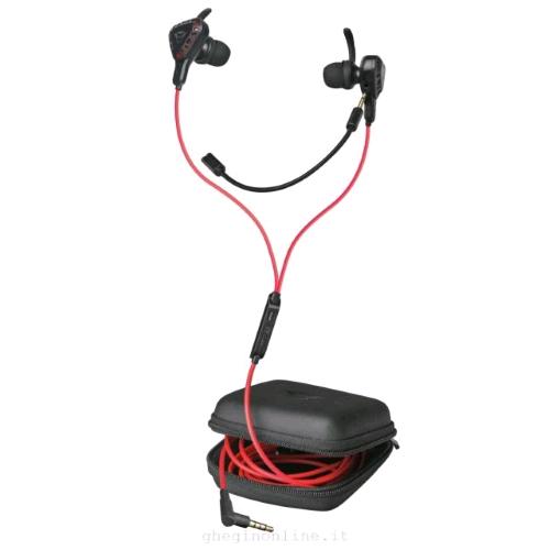 TRUST GXT 408 COBRA CUFFIE GAMING MULTIPIATTAFORMA JACK 3.5mm NERO/ROSSO