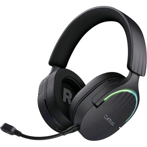 TRUST GXT491 FAYZO CUFFIE GAMING CON MICROFONO WIRELESS RGB BLUETOOTH + RF 2.4GHz OVER EAR SURROUND 7.1 NERO