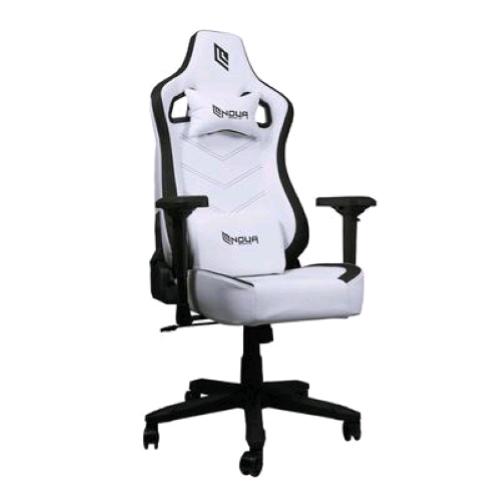 NOUA LOU L7 SEDIA GAMING BRACCIOLI 4D REGOLABILI SCHIENALE RECLINABILE BIANCO