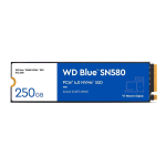 WESTERN DIGITAL BLUE SN580 SSD 250GB M.2 2280 NVMe PCI Express 4.0 TLC LETTURA 4000 MB/s SCRITTURA 2000 MB/s