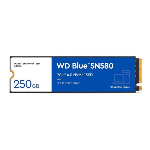 WESTERN DIGITAL BLUE SN580 SSD 250GB M.2 2280 NVMe PCI Express 4.0 TLC LETTURA 4000 MB/s SCRITTURA 2000 MB/s