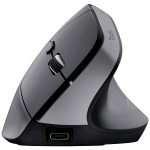 TRUST BAYO+ MOUSE OTTICO ERGONOMICO BLUETOOTH + RF 2.4GHz MULTIDISPOSITIVO 6 PULSANTI 800-2.400 DPI REGOLABILI GRIGIO/NERO