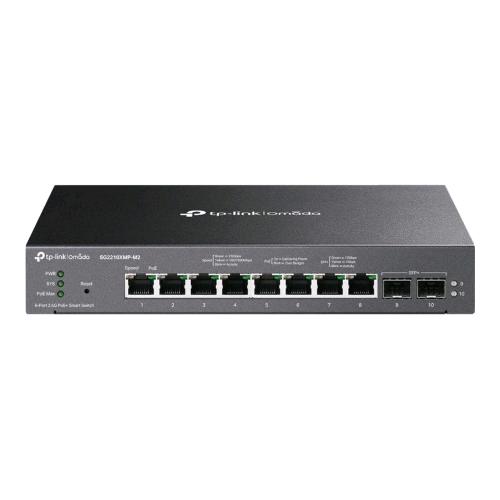 TP-LINK OMADA SG2210XMP-M2 V1.6 SWITCH GESTITO 8 x 100/1000/2.5G (PoE+) + 2 x 10Gb Ethernet SFP+
PoE+ (160 W) DESKTOP
