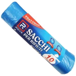 RMOVE ROTOLO A STRAPPO DA 10 SACCHI RIFIUTI 70X110CM BLU
