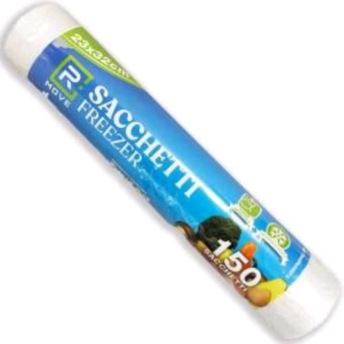 RMOVE ROTOLO A STRAPPO DA 150 SACCHI FREEZER 23X32 CM TRASPARENTI