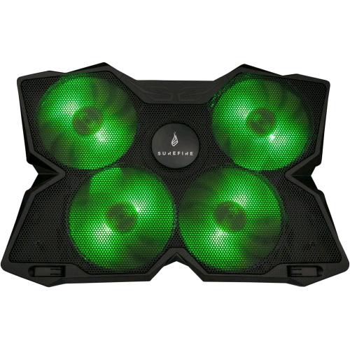 SUREFIRE BORA BASE DI RAFFREDDAMENTO PER LAPTOP GAMING COOLING PAD PER NOTEBOOK 12"-17" VENTOLA ESTERNA PER COMPUTER FINO A 1200 giri/min - max 26dBA 