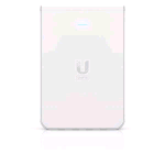 UBIQUITI U6-IW AP UNIFI U6 ACCESS POINT IN-WALL WI-FI 6 2.4 GHz 573,5 Mbit/s 5 GHz 4,8 Mbit/s PoE
