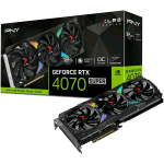 PNY GEFORCE RTX 4070 SUPER 12GB OC XLR8 ARGB VERTO TF NVIDIA GEFORCE RTX 4070 SUPER GDDR6X DLSS 3 TRIPLE FAN PCI Express x16 4.0 1 x HDMI 3 x DISPLAYPORT