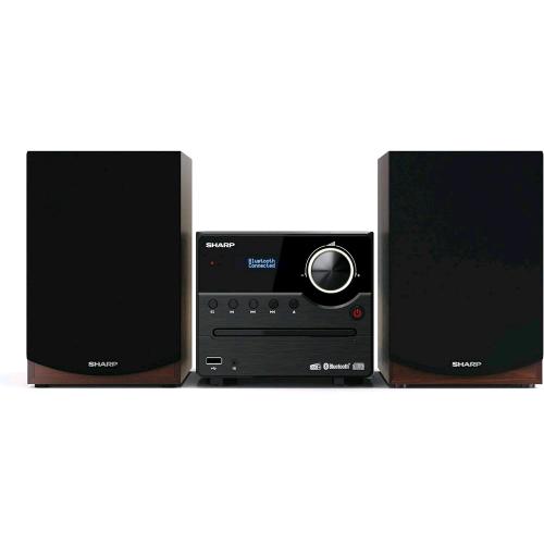 SHARP XL-B517D(BR) MICRO HI-FI RADIO DAB DAB+ FM BLUETOOTH CD-MP3 USB 45 W NERO MARRONE