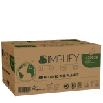 PAPERNET SIMPLIFY ASCIUGAMANI PIEGATI A Z 2 VELI IN PURA CELLULOSA 24X20.3 CM BIANCO CONF 200 PZ.
