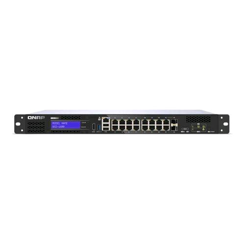 QNAP QGD-1600-4G NAS-SWITCH MANAGED SWITCH GESTITO 4 x 10/100/1000 (PoE++) + 10 x 10/100/1000 (PoE+) + 2 x combo Gigabit SFP (PoE+) MONTABILE SU RACK