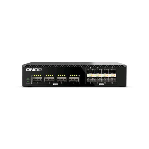 QNAP QSW-M7308R-4X SWITCH 12 PORTE GESTITO L2  4 x 100Gbe SFP + 8 x 25Gbe SFP