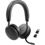 DELL WL5024 PRO WIRED ANC HEADSET CUFFIE CON MICROFONO WIRELESS ANC CANCELLAZIONE DEL RUMORE NERO