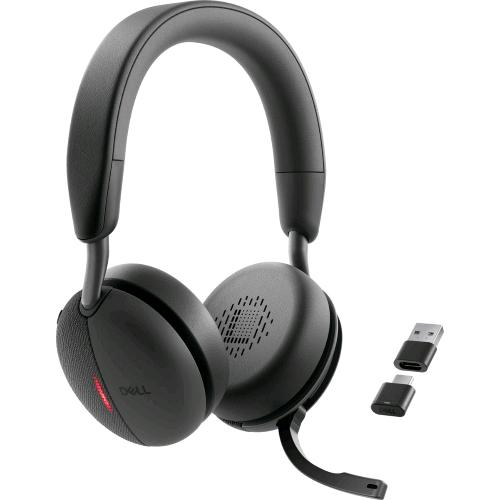DELL WL5024 PRO WIRED ANC HEADSET CUFFIE CON MICROFONO WIRELESS ANC CANCELLAZIONE DEL RUMORE NERO