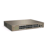 TENDA TEF1126P-24-250W V2.0 SWITCH  24 PORTE 10/100 PoE +1 PORTA GIGABIT + 1 PORTA SFP (combo) PoE 250 W MONTABILE A RACK