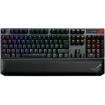 ASUS ROG STRIX SCOPE NX DELUXE TASTIERA GAMING MECCANICA WIRELESS RF 2.4 GHz + BLUETOOTH SWITCH ROG NX ROSSI TASTI IN ABS TASTO CTRL ALLARGATO MACRO TASTO STEALTH AURA SYNC POGGIAPOLSI LAYOUT ITALIANO NERO
