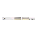 CISCO CATALYST 1200-24FP-4G SWITCH GESTITO L3 24 X 10/100/1000 (PoE+) + 4 X GIGABIT ETHERNET SFP POE+ (375 W) MONTABILE SU RACK BIANCO