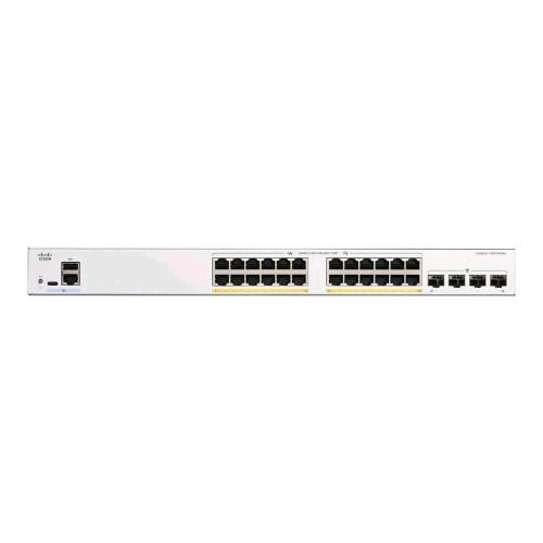 CISCO CATALYST 1200-24FP-4G SWITCH GESTITO L3 24 X 10/100/1000 (PoE+) + 4 X GIGABIT ETHERNET SFP POE+ (375 W) MONTABILE SU RACK BIANCO