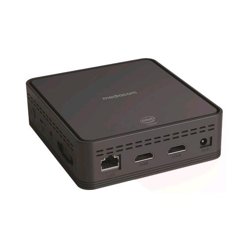 MEDIACOM M-MP103 MINI PC INTEL CELERON N4020 RAM 8GB-SSD 128GB-GIGABIT LAN-WI-FI-3 x USB 3.0-WIN 11 HOME NERO