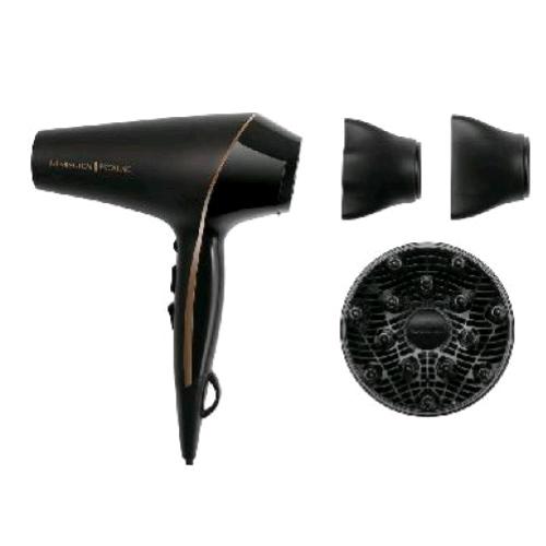 REMINGTON AC9140B PROLUXE PHON ASCIUGA CAPELLI 2400W 2 VELOCITA' 3 IMPOSTAZONI DI CALORE TECNOLOGIA OPTIHEAT CON DIFFUSORE NERO