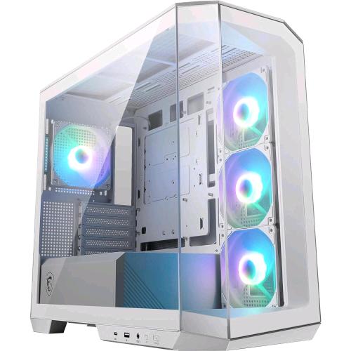 MSI MAG PANO M100R PZ GAMING MICRO TOWER ATX MICRO ATX PANNELLI IN VETRO TEMPERATO 4 FAN ARGB 120mm BIANCO