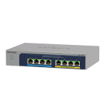 NETGEAR PLUS MS108UP-100EUS SWITCH 8 PORTE 4 x 100/1000/2.5G (PoE++) + 4 x 100/1000/2.5G (PoE+)  PoE++ (230 W) DESKTOP GRIGIO
