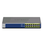 NETGEAR GS516PP-100EUS SWITCH NON GESTITO 16 PORTE 16 x 10/100/1000 (PoE+) PoE+ (260 W)